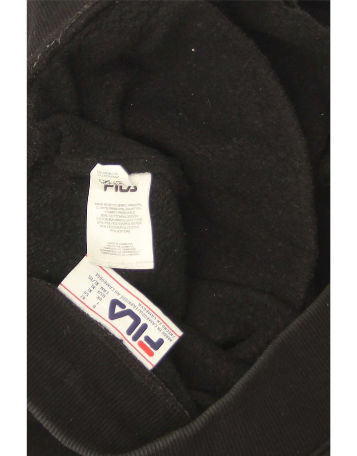 Fila Mens Tracksuit Trousers Joggers XL  Black Cotton