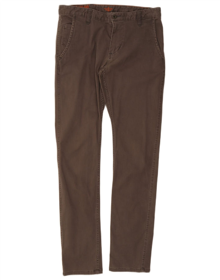 Dockers Mens Khakis Slim Chino Trousers W32 L34 Grey Cotton