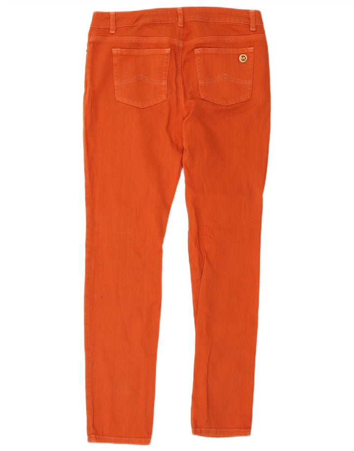 Michael Kors Womens Slim Jeans US 6 Medium W34 L32 Orange Cotton