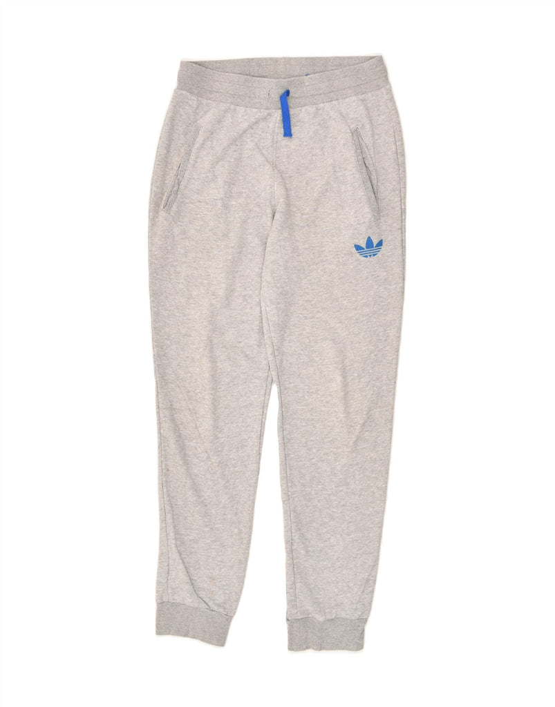 ADIDAS Boys Tracksuit Trousers Joggers 12-13 Years Grey Cotton | Vintage Adidas | Thrift | Second-Hand Adidas | Used Clothing | Messina Hembry 