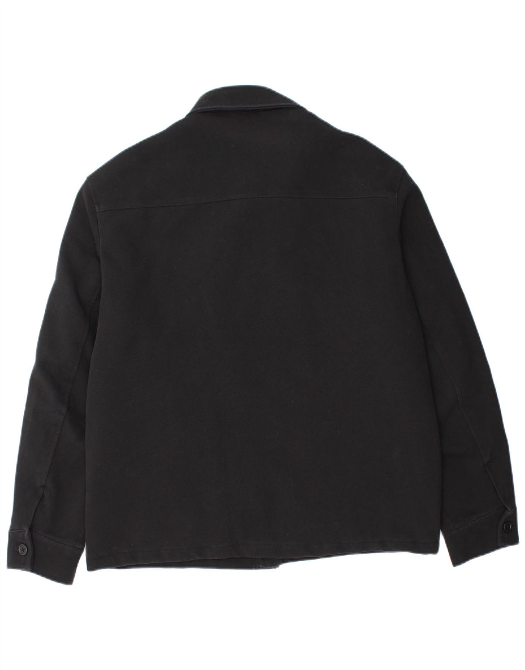 Zara Mens Bomber Jacket UK 38 Medium Black Cotton