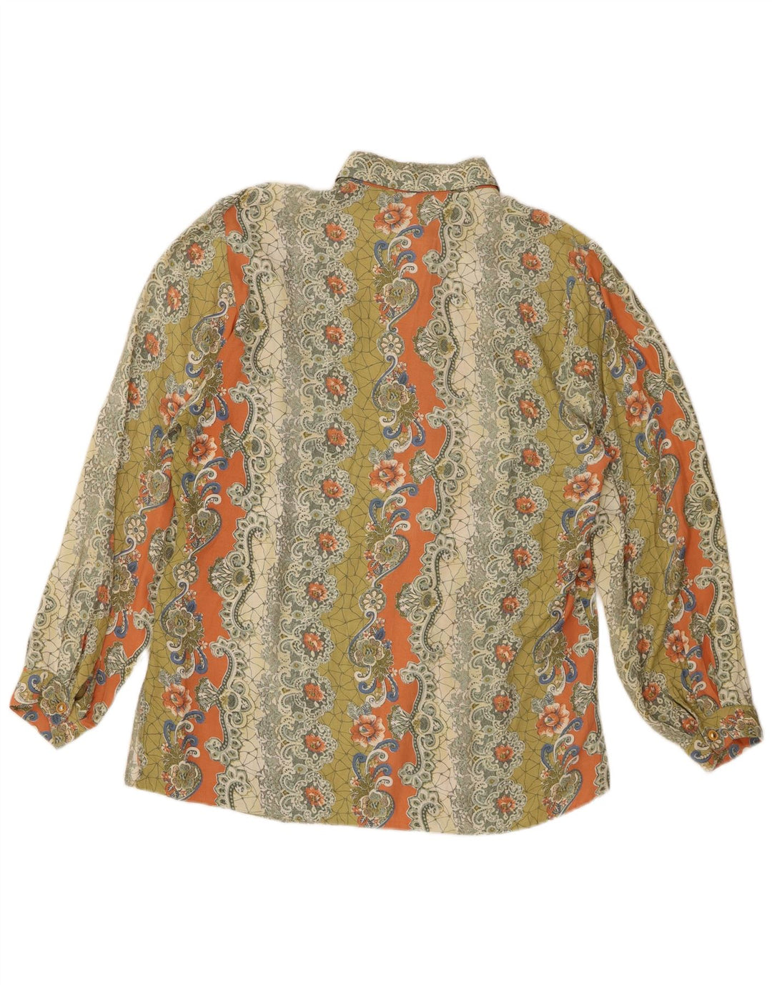 VINTAGE Womens Oversized Shirt Blouse EU 40 Medium Multicoloured Paisley