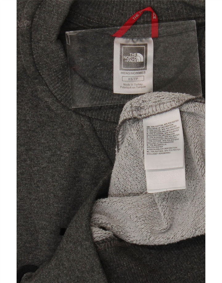 THE NORTH FACE Mens Graphic Sweatshirt Jumper XS Grey Cotton