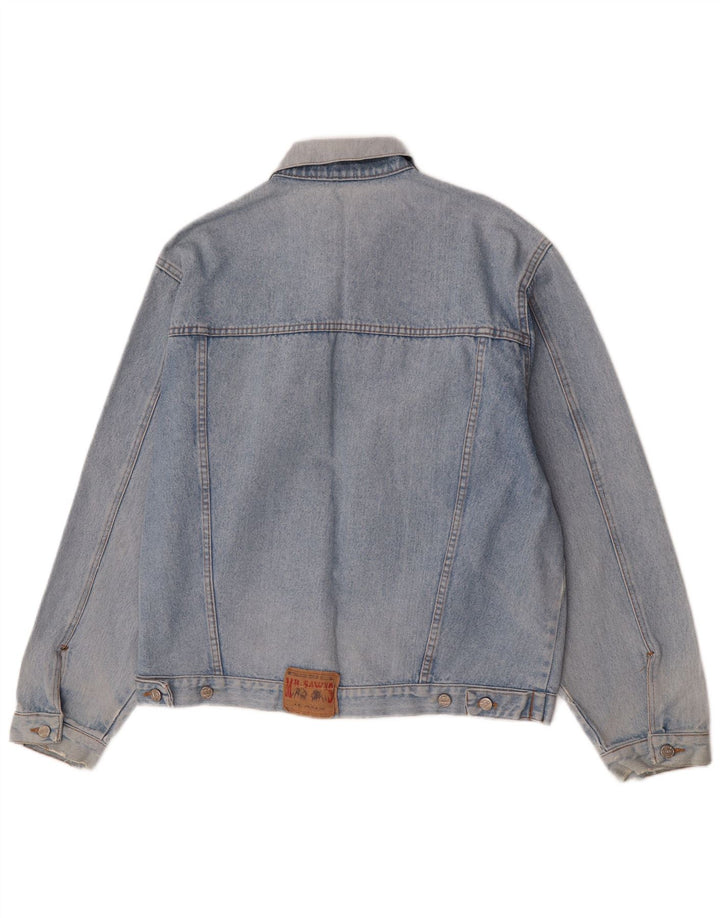 Vintage Mens Denim Jacket UK 40 Large Blue