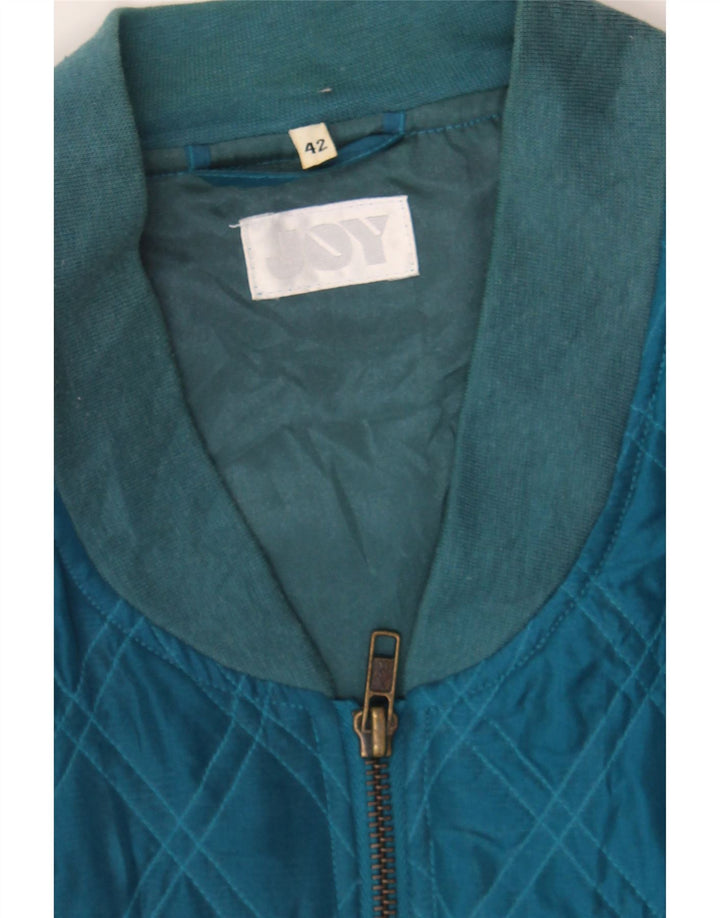JOY Mens Bomber Jacket UK 42 XL Blue Vintage Joy and Second-Hand Joy from Messina Hembry 
