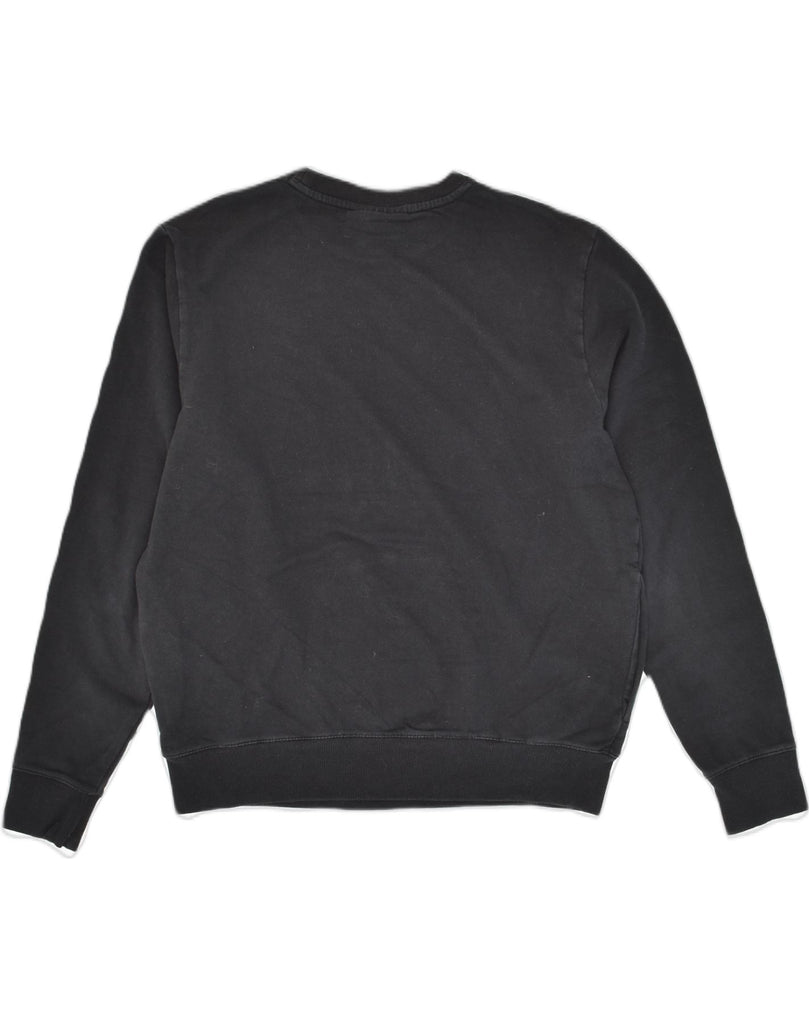 FILA Mens Sweatshirt Jumper Medium Black Cotton | Vintage Fila | Thrift | Second-Hand Fila | Used Clothing | Messina Hembry 
