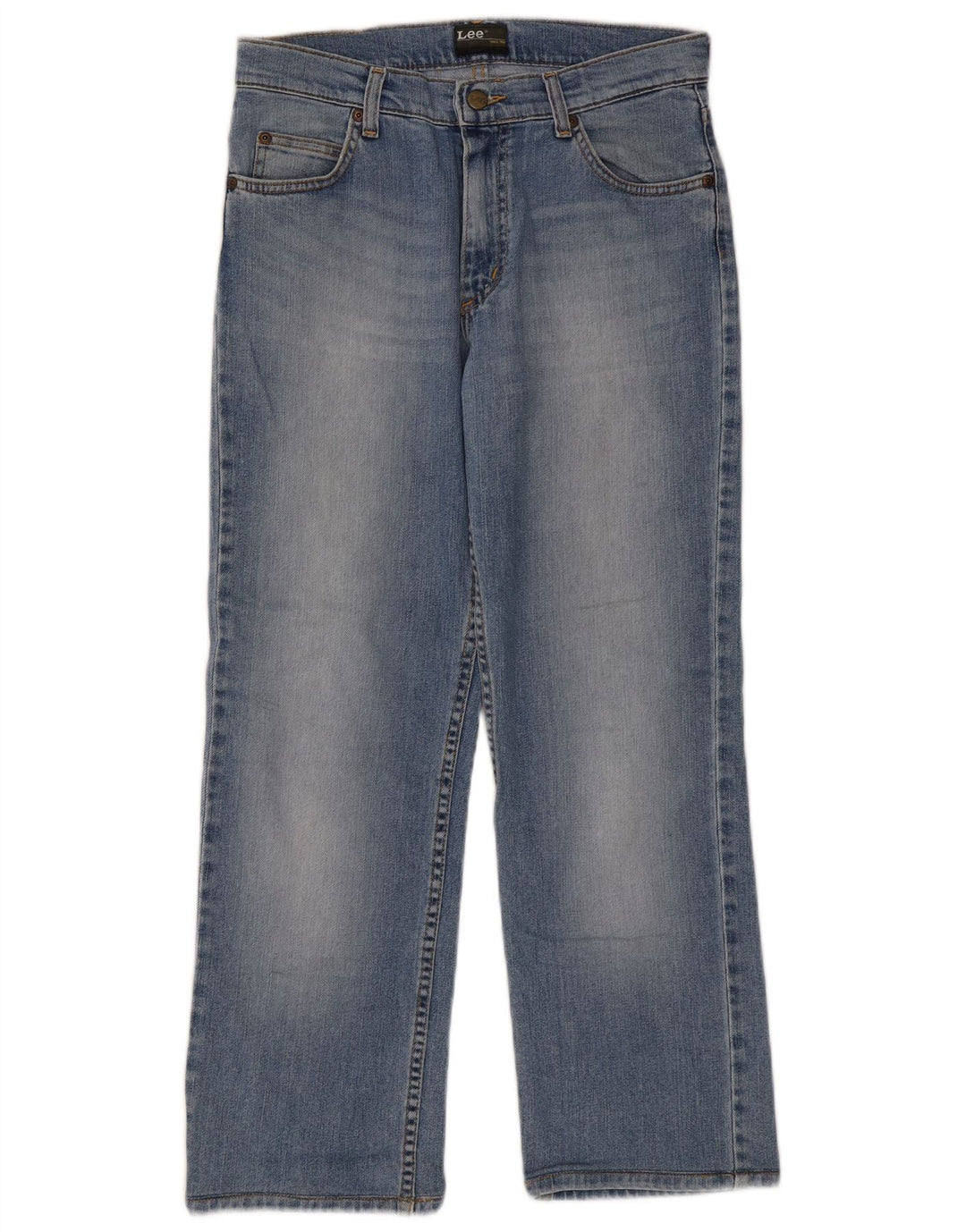 Lee Mens Brooklyn Straight Jeans W31 L27 Blue Cotton