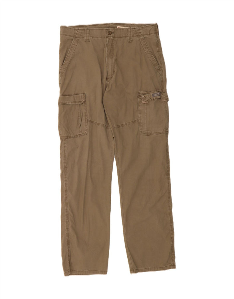 WRANGLER Mens Relaxed Fit Cargo Trousers W34 L34 Khaki Vintage Wrangler and Second-Hand Wrangler from Messina Hembry 