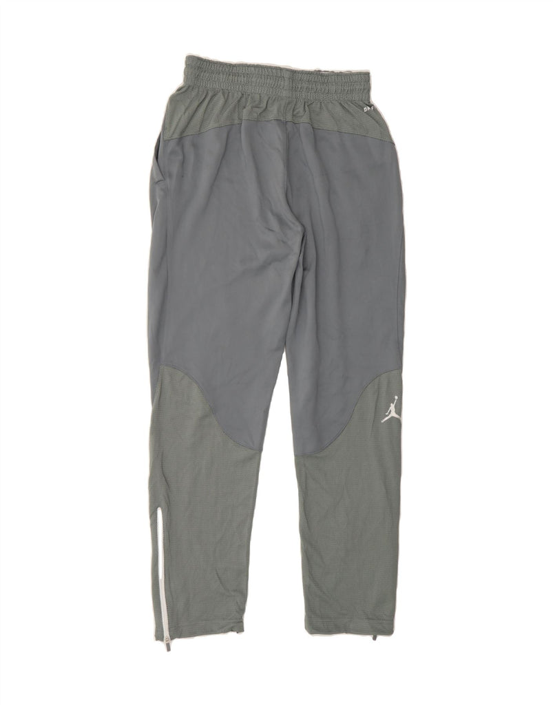 JORDAN Mens Dri Fit Tracksuit Trousers Medium  Grey Colourblock Polyester Vintage Jordan and Second-Hand Jordan from Messina Hembry 