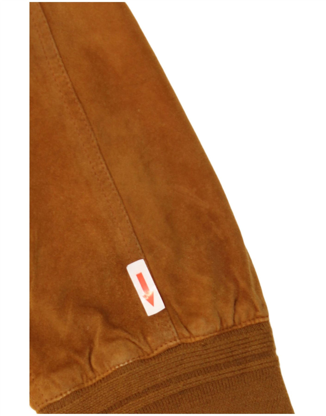 Vintage Mens Suede Bomber Jacket UK 42 XL Brown Leather