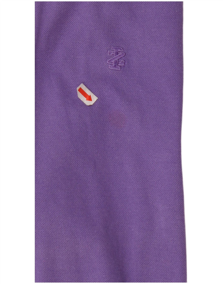 IZOD Mens Polo Shirt 2XL Purple Cotton