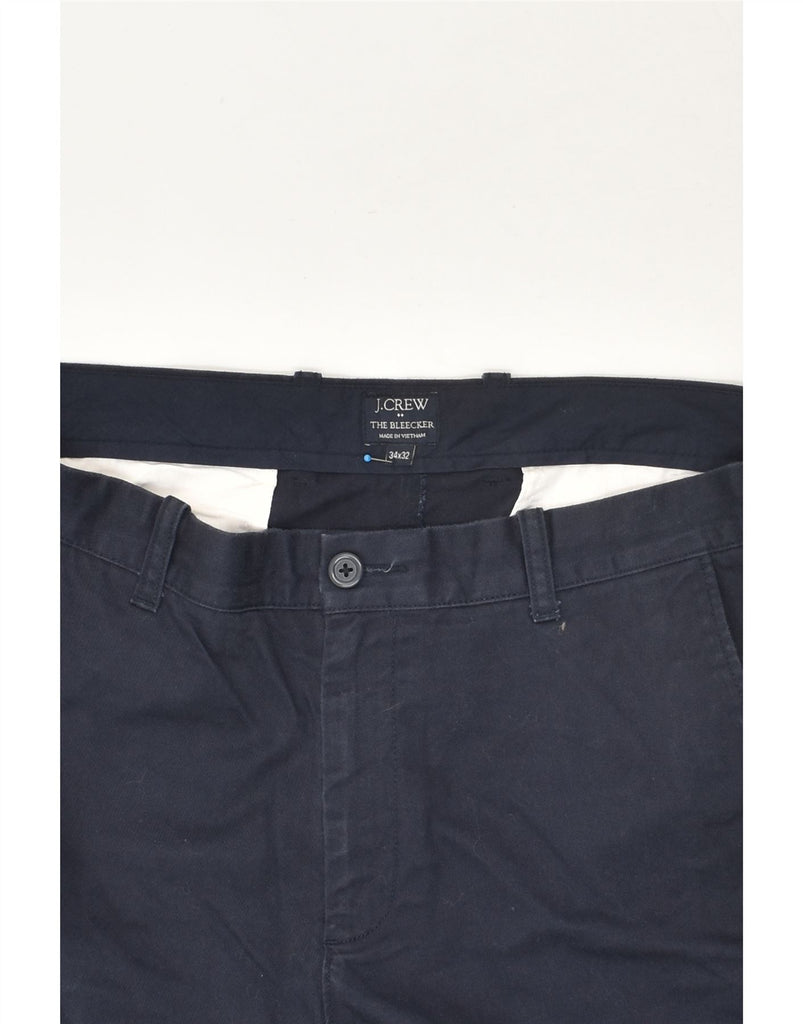 J. CREW Mens The Bleecker Straight Chino Trousers W34 L32  Navy Blue | Vintage J. Crew | Thrift | Second-Hand J. Crew | Used Clothing | Messina Hembry 