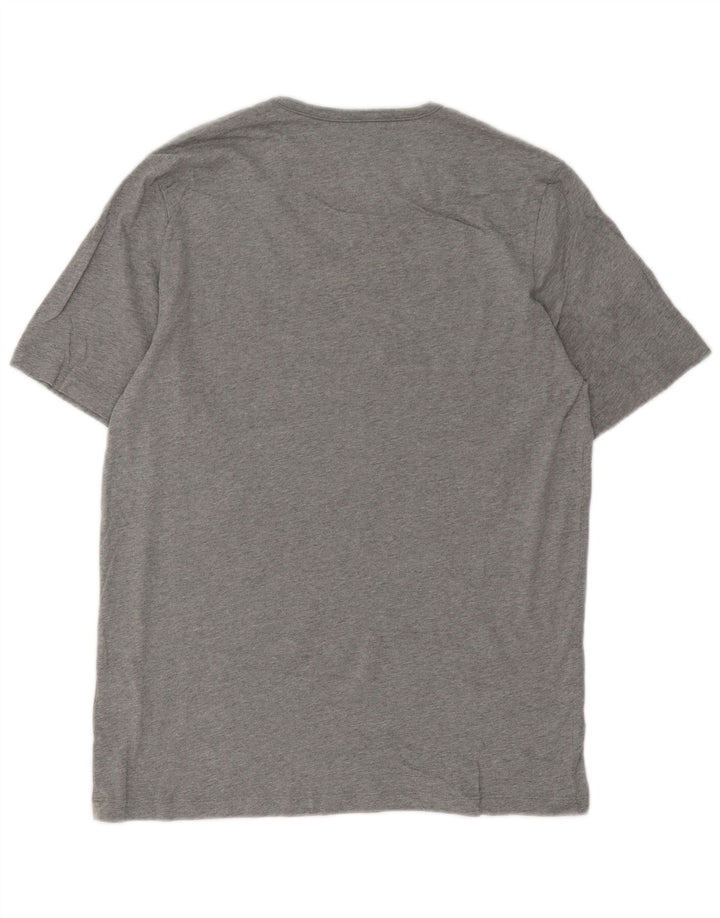Hugo Boss Mens T-Shirt Top Large Grey Cotton
