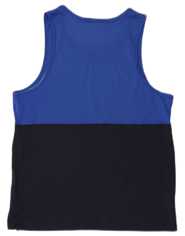 NIKE Mens Dri Fit Vest Top Medium Multicoloured Colourblock Polyester