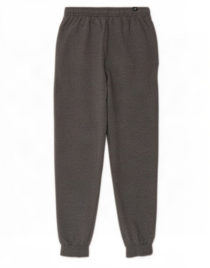Puma Mens Graphic Tracksuit Trousers Joggers Large Grey Cotton