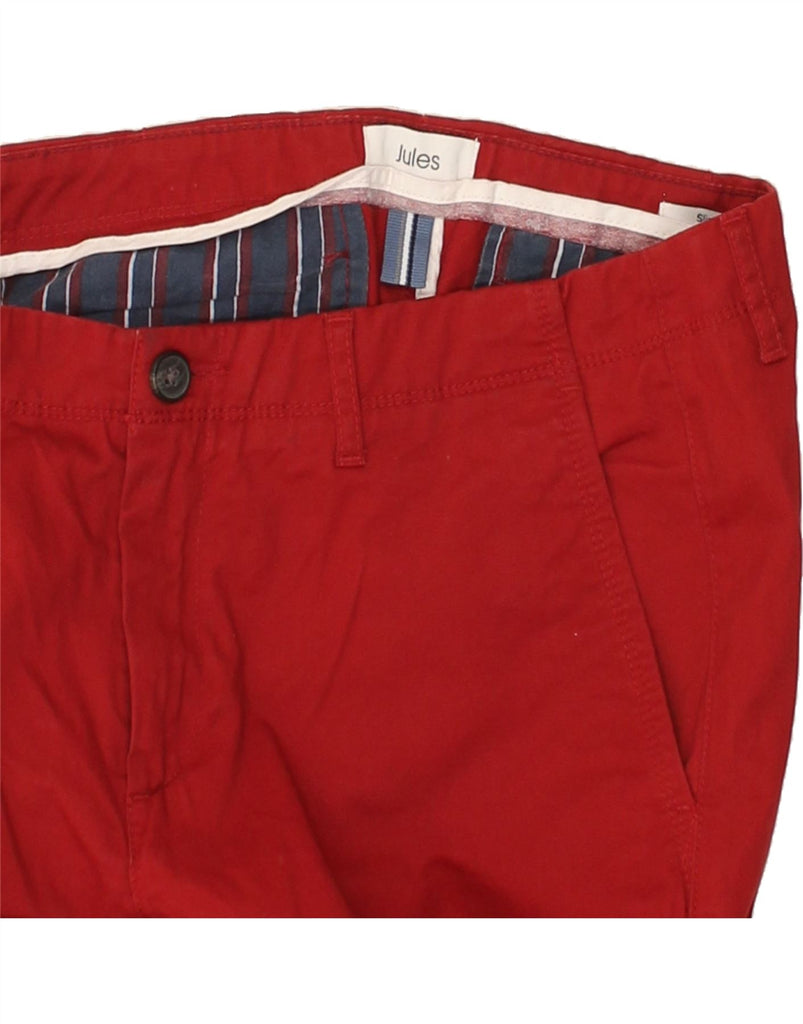 JULES Mens Slim Chino Trousers W34 L34  Red | Vintage Jules | Thrift | Second-Hand Jules | Used Clothing | Messina Hembry 