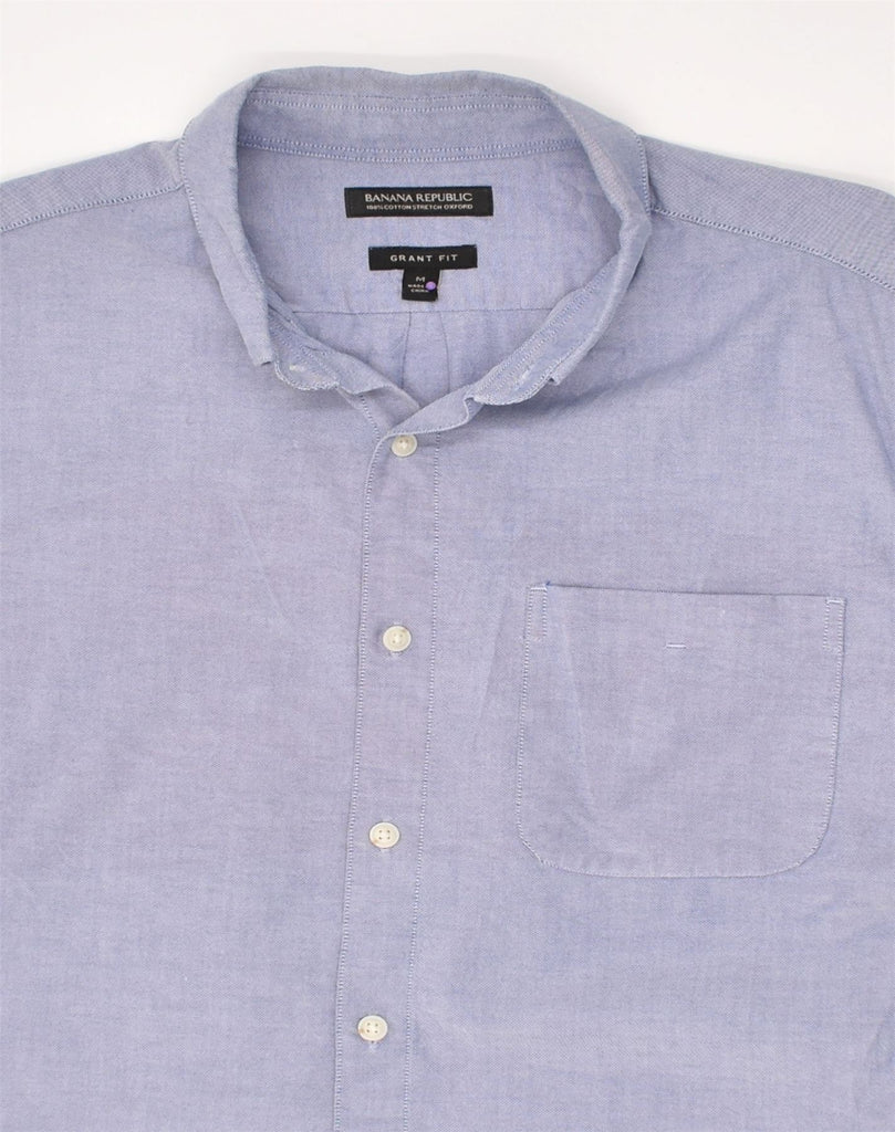 BANANA REPUBLIC Mens Grant Fit Shirt Medium Purple Cotton | Vintage Banana Republic | Thrift | Second-Hand Banana Republic | Used Clothing | Messina Hembry 