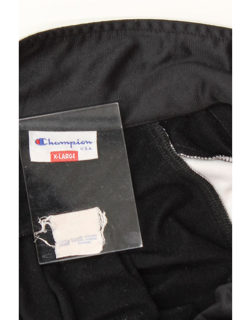 CHAMPION Mens Tracksuit Top Jacket XL Black Colourblock Polyester Vintage Champion and Second-Hand Champion from Messina Hembry 