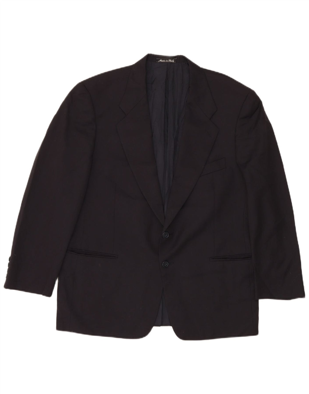 Marks & Spencer Mens 2 Button Blazer Jacket UK 42 XL Navy Blue New Wool
