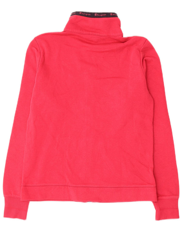 Champion Womens Graphic Tracksuit Top Jacket UK 10 Small Pink