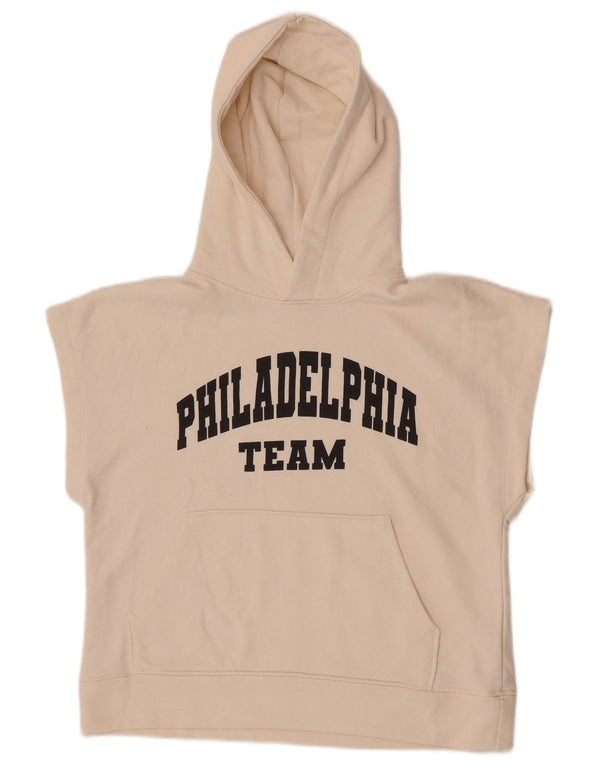 Zara Boys Philadelphia Team Graphic Hoodie Jumper 11-12 Years Off White