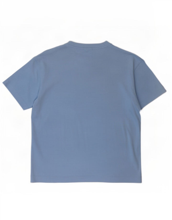 Zara Mens T-Shirt Top Small Blue Cotton