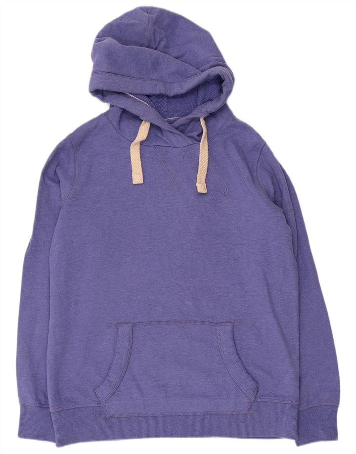 Fat Face Womens Oversized Hoodie Jumper UK 12 Medium Purple Cotton