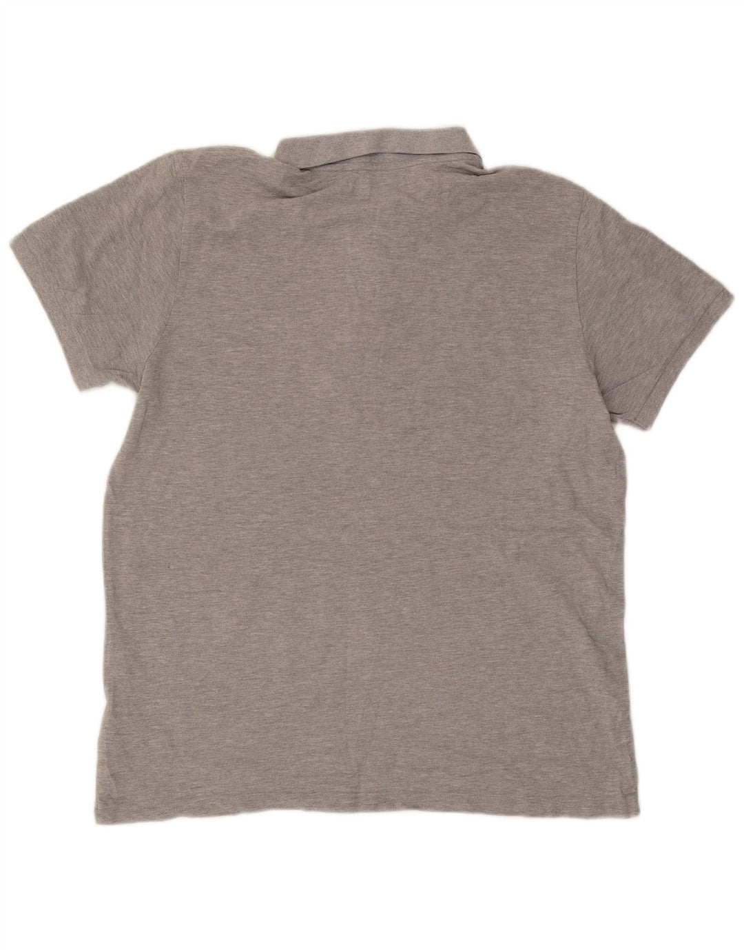 Adidas Mens Polo Shirt XL Grey Flecked Cotton