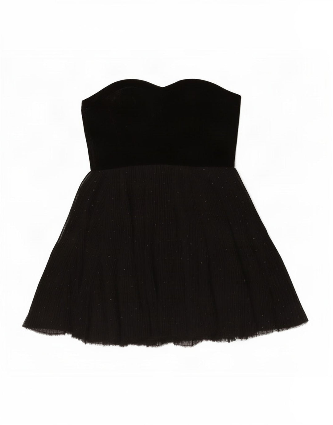 Zara Womens Mini Strapless Dress UK 12 Medium Black