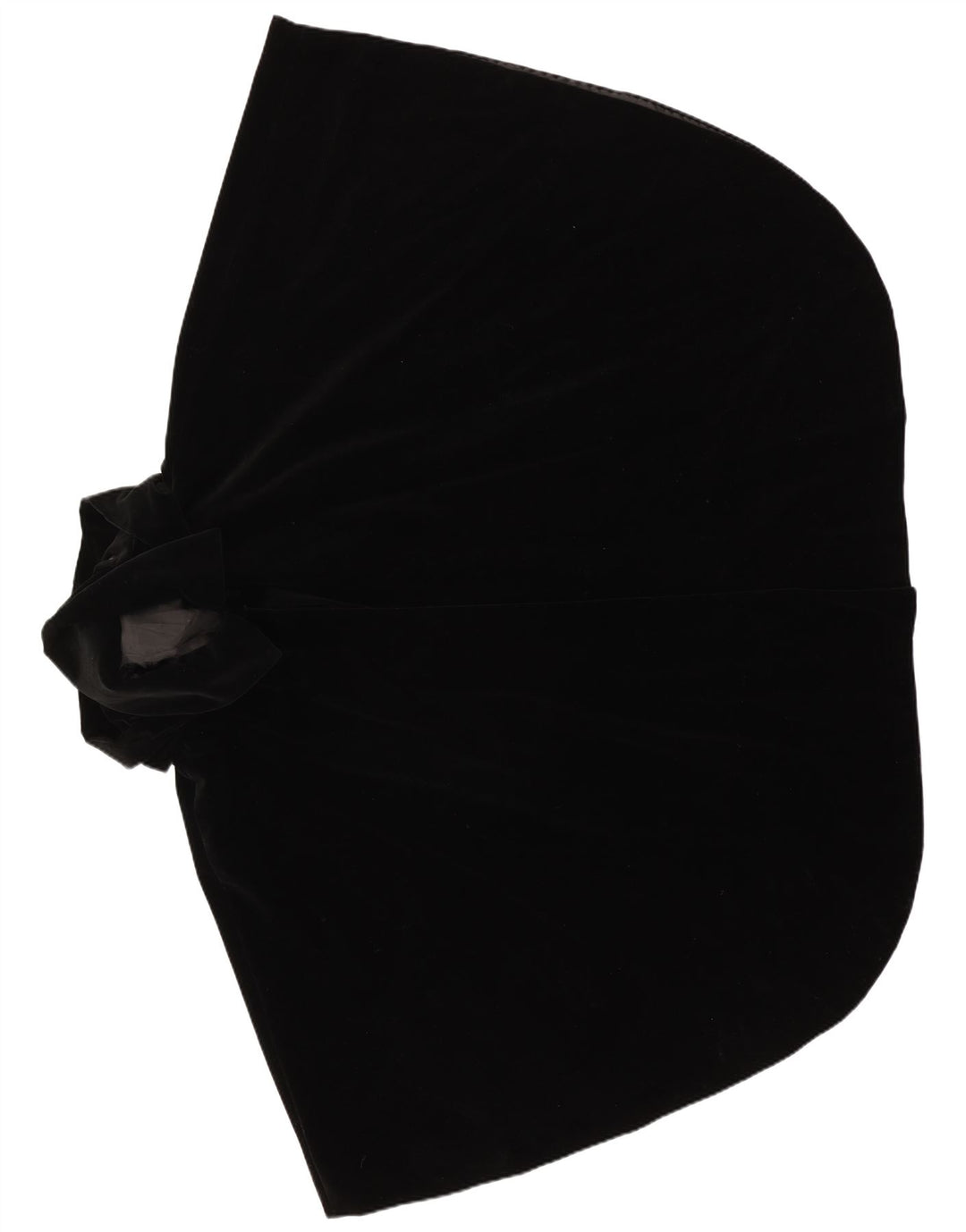 Vintage Womens Open Hooded Poncho Coat One Size Black
