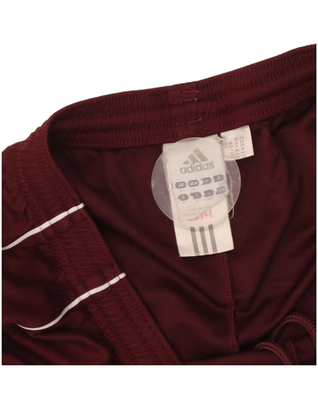 ADIDAS Womens Climalite Sport Shorts UK 14 Large  Burgundy Polyester