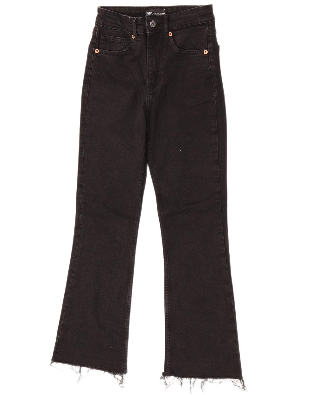 Zara Womens Bootcut Jeans EU 34 2XS W24 L25 Black