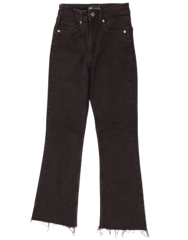 Zara Womens Bootcut Jeans EU 34 2XS W24 L25 Black