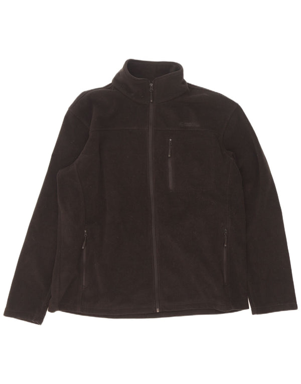 Mountain Warehouse Mens Fleece Jacket UK 44 2XL Black Polyester