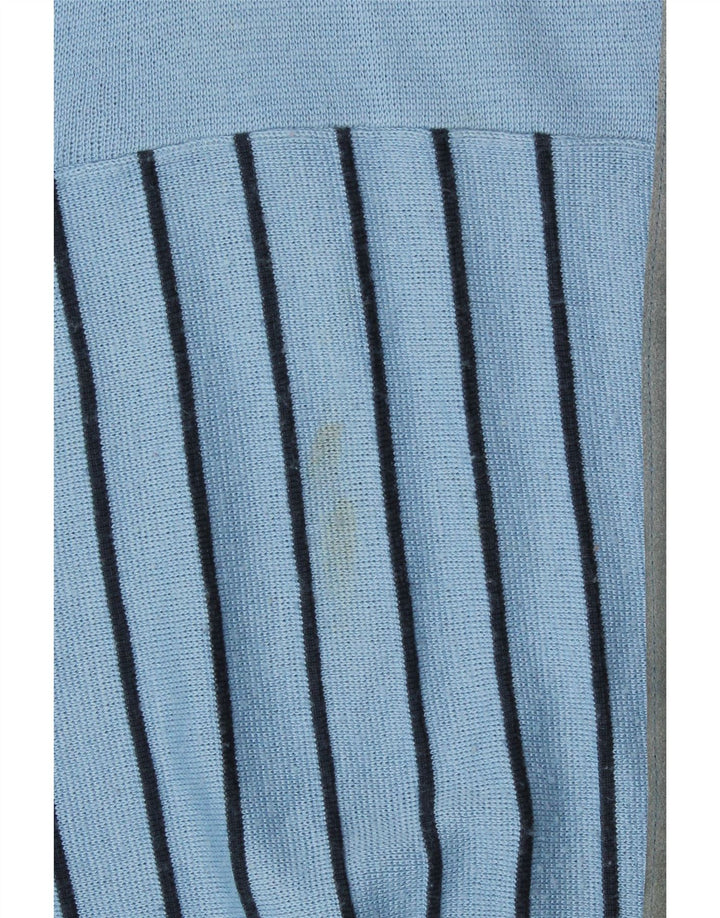 Gabicci Mens V-Neck Jumper Sweater Large Navy Blue Colourblock