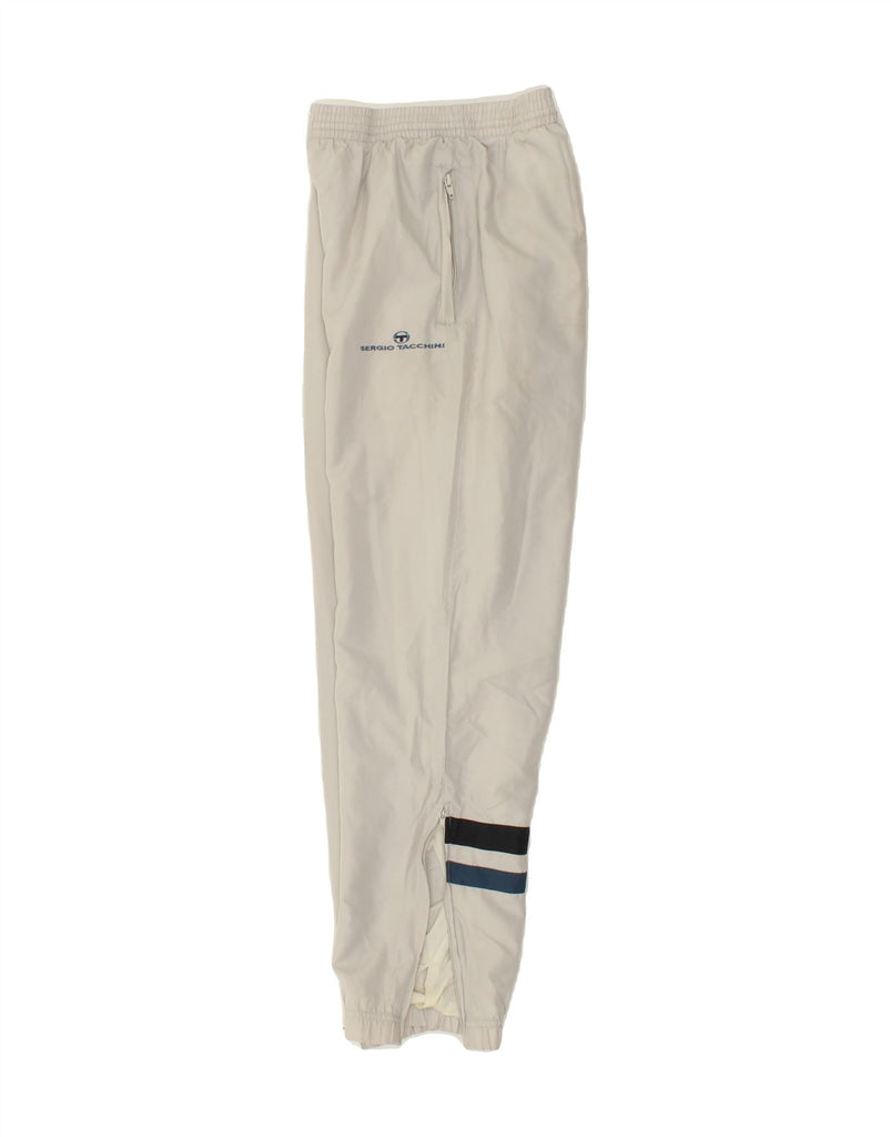 SERGIO TACCHINI Womens Tracksuit Trousers UK 12 Medium Grey Polyester Vintage Sergio Tacchini and Second-Hand Sergio Tacchini from Messina Hembry 