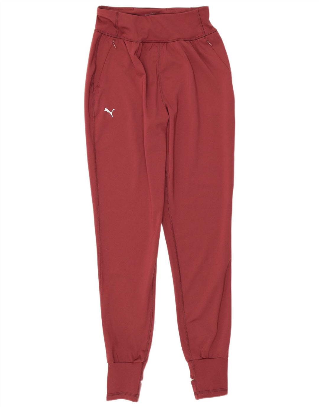 Puma Womens Tracksuit Trousers Joggers UK 8 Small  Burgundy Polyester