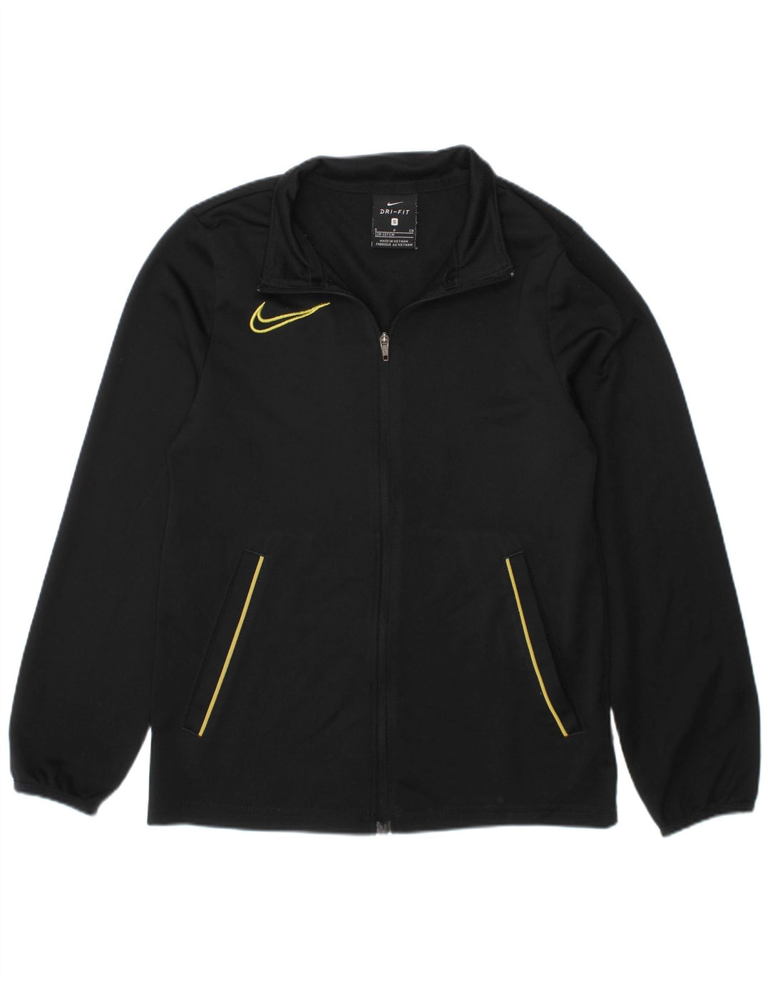 Nike Boys Graphic Tracksuit Top 8-9 Years Small Black Polyester