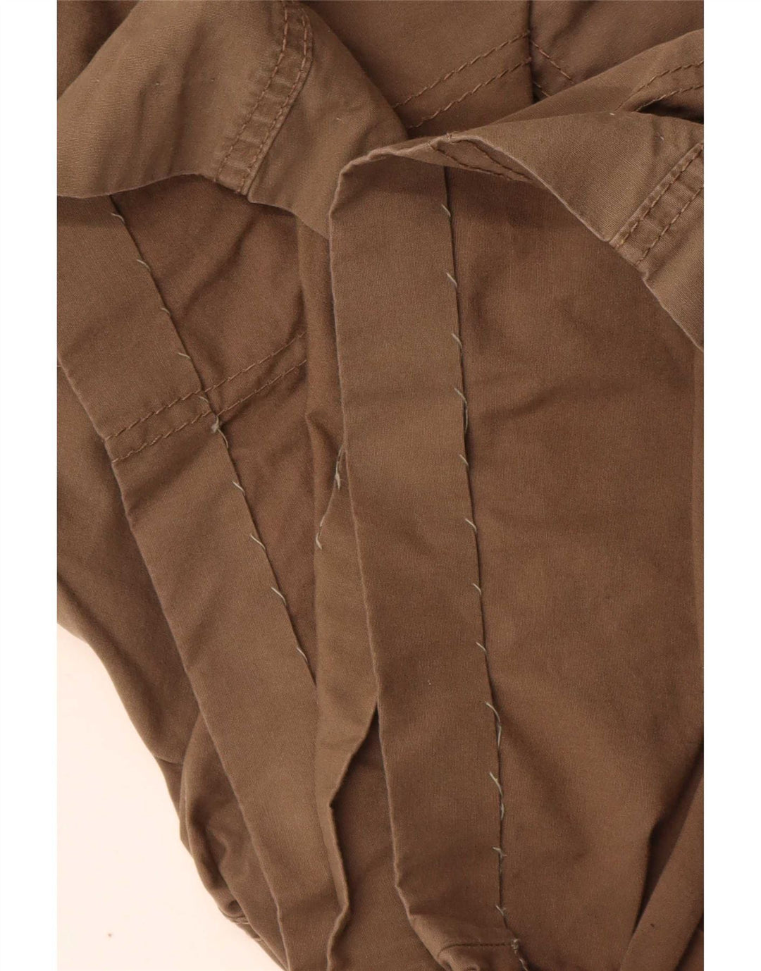Marks & Spencer Womens Cargo Shorts UK 16 Large W34  Khaki Cotton