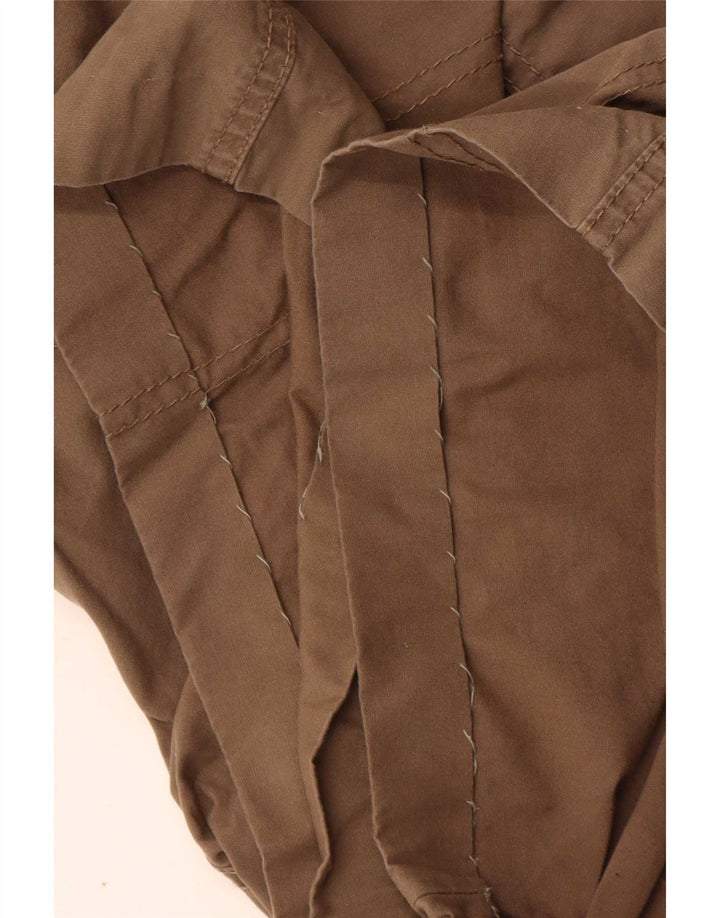 Marks & Spencer Womens Cargo Shorts UK 16 Large W34  Khaki Cotton