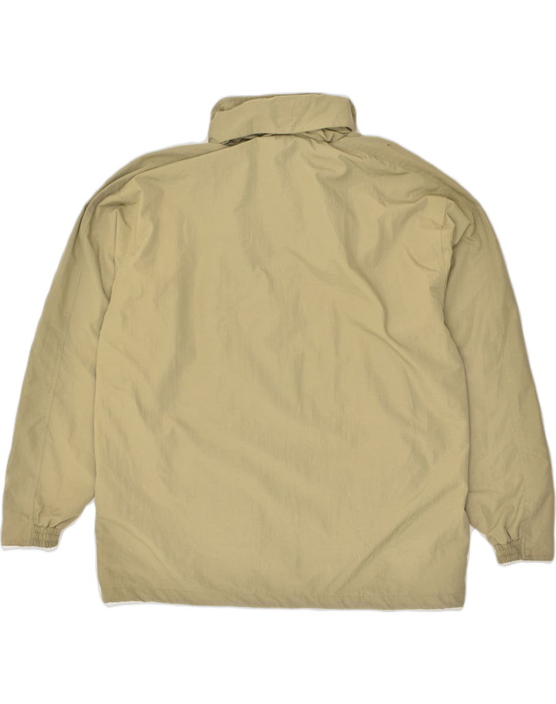 DIADORA Mens Hooded Raincoat UK 42 XL Beige Polyamide | Vintage Diadora | Thrift | Second-Hand Diadora | Used Clothing | Messina Hembry 