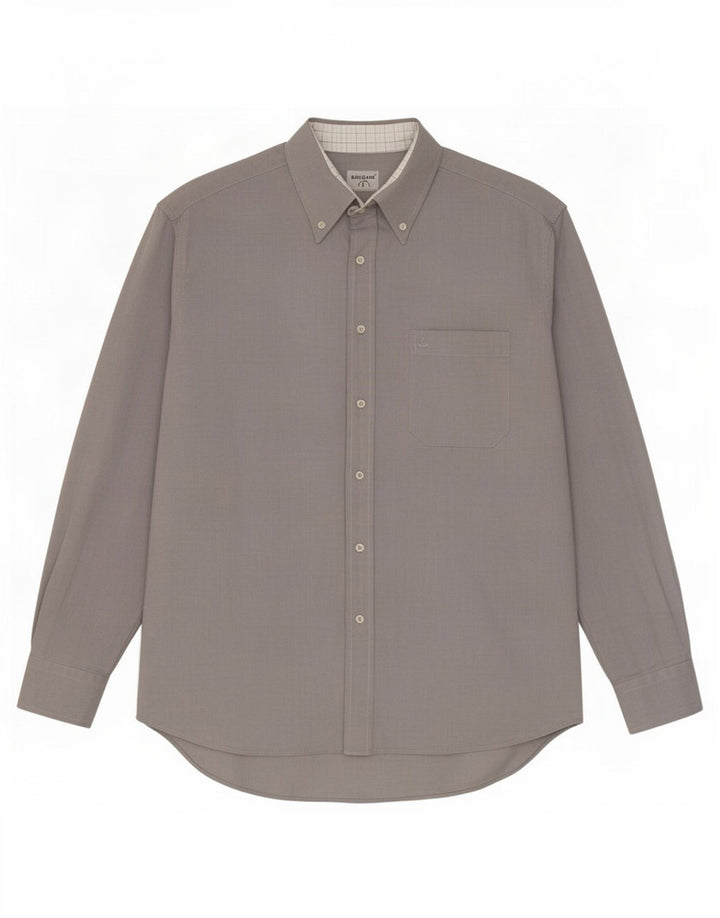 Navigare Mens Shirt Large Grey Cotton