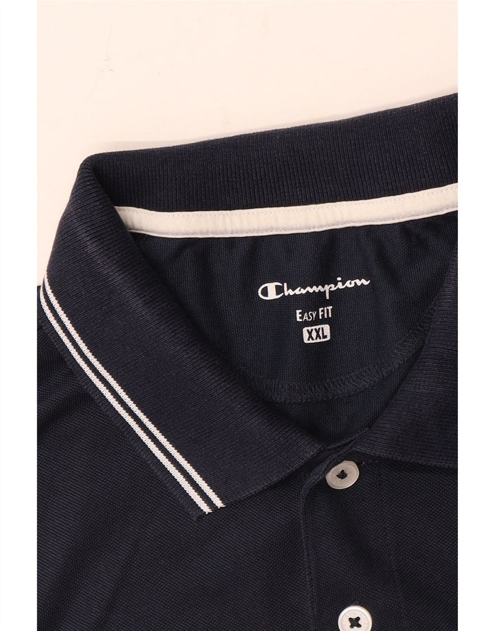 Champion Mens Easy Fit Polo Shirt 2XL Navy Blue