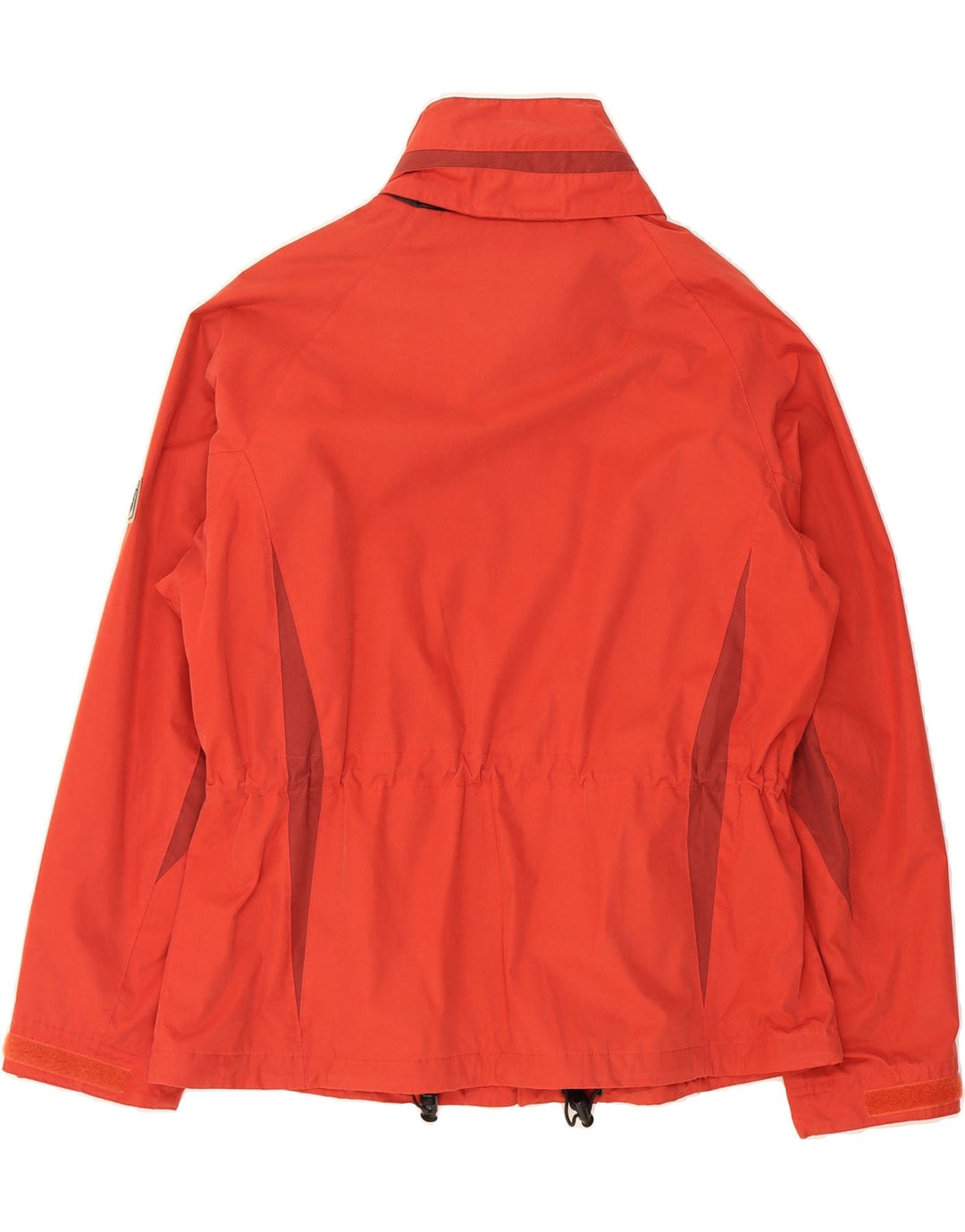 JACK WOLFSKIN Womens Hooded Rain Jacket UK 14/16 Large Red Polyester Vintage Jack Wolfskin and Second-Hand Jack Wolfskin from Messina Hembry 