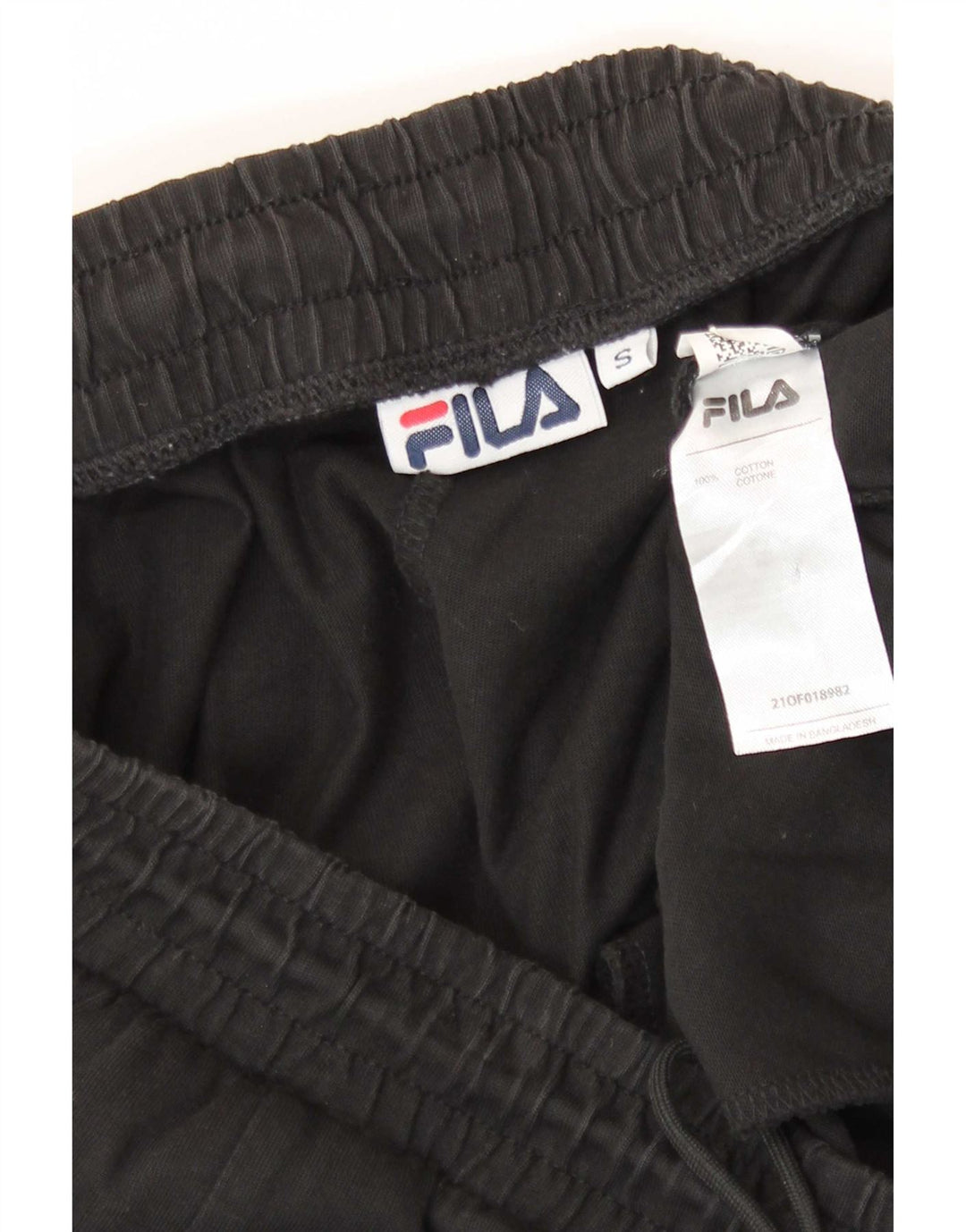 Fila Mens Graphic Sport Shorts Small Black Cotton