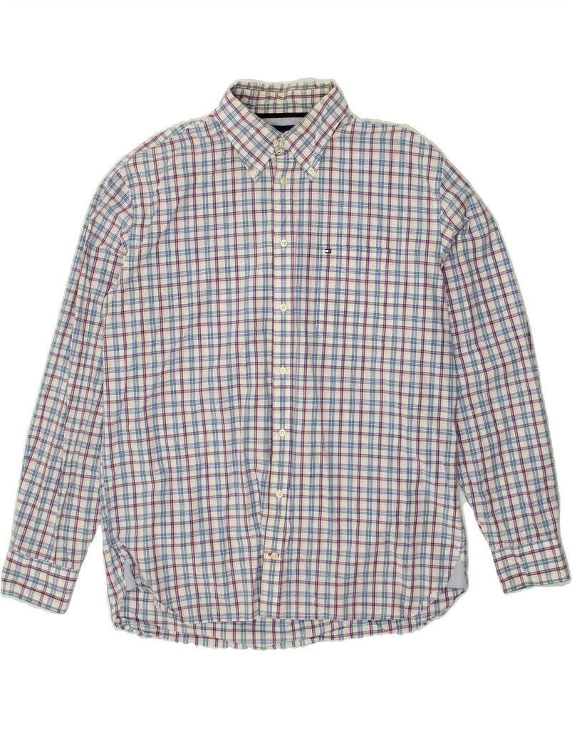 TOMMY HILFIGER Mens Shirt XL Multicoloured Check Cotton | Vintage Tommy Hilfiger | Thrift | Second-Hand Tommy Hilfiger | Used Clothing | Messina Hembry 