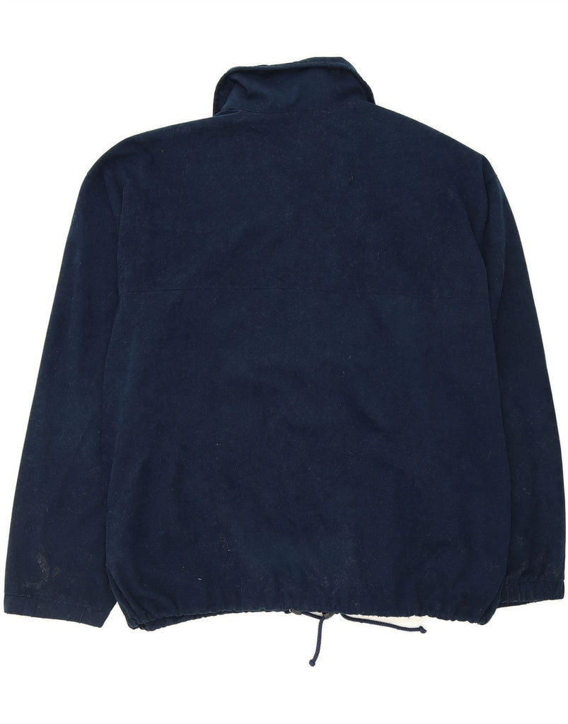 AESSE Mens Pullover Tracksuit Top Jacket Large Navy Blue Colourblock Vintage Aesse and Second-Hand Aesse from Messina Hembry 