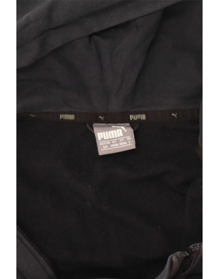 Puma Mens Zip Hoodie Sweater Small Black