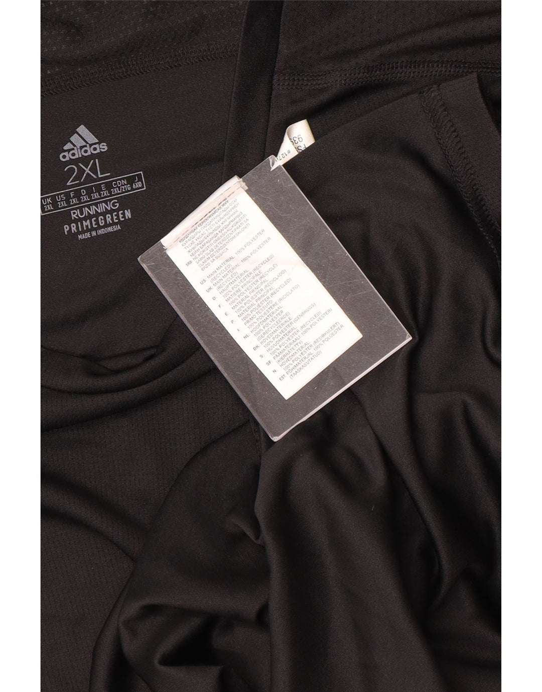 ADIDAS Mens Aeroready T-Shirt Top 2XL Black Polyester