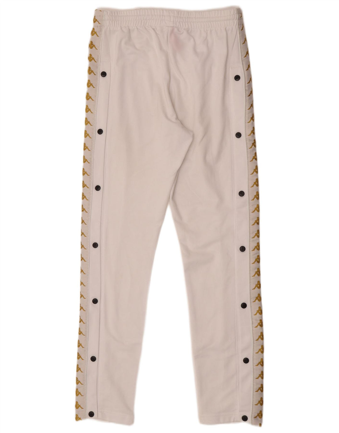 Kappa Mens Graphic Tracksuit Trousers Small White Polyester